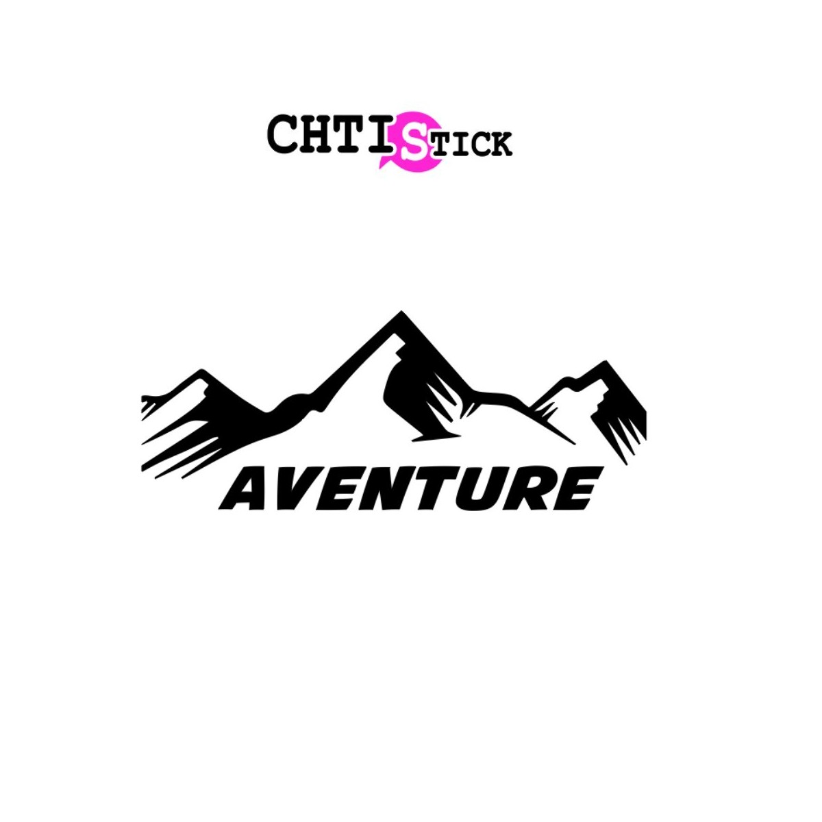 Sticker camping car aventure
