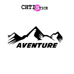 Sticker camping car aventure