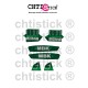 Kit Stickers MBK 51 CLUB JAZZ VERT/VERT/GRIS