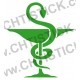 STICKER CADUCEE PHARMACIE 40