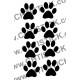 STICKER PATTES CHIEN X 8