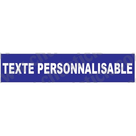 CACHE PLAQUE PERSONNALISABLE