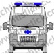 MARQUAGE AMBULANCE TAILLE XL Ligne vie