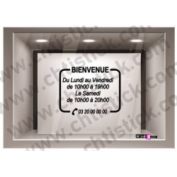 Horaires vitrine