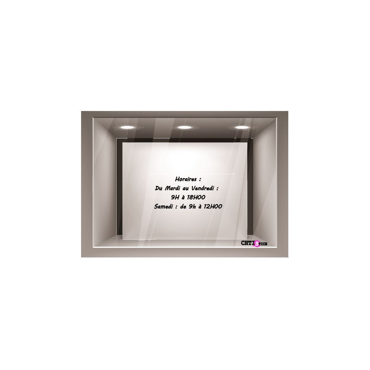 STICKER HORAIRES petit format