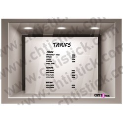 STICKER TARIF VITRINE