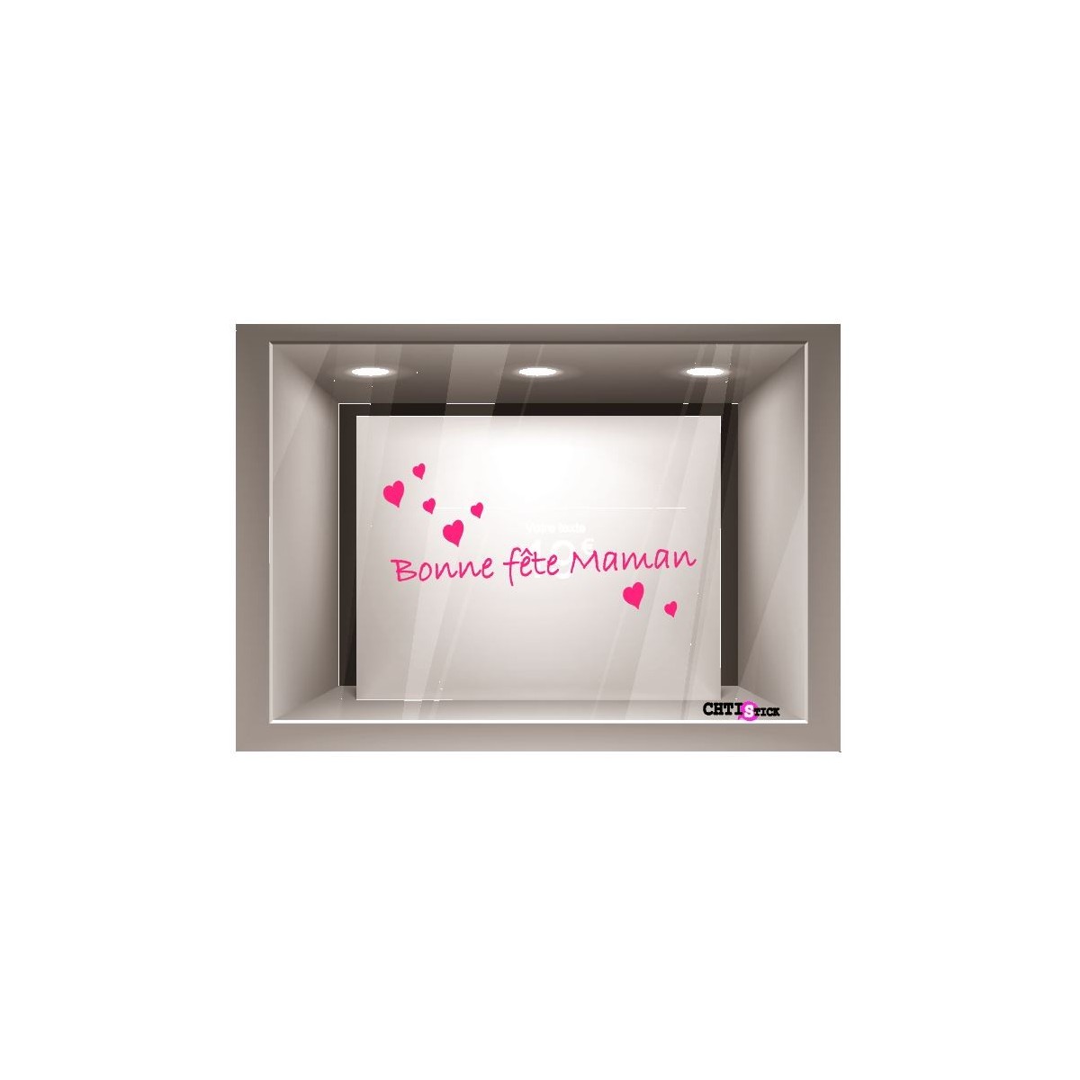 chtistick VITRINE FETE DES MERES