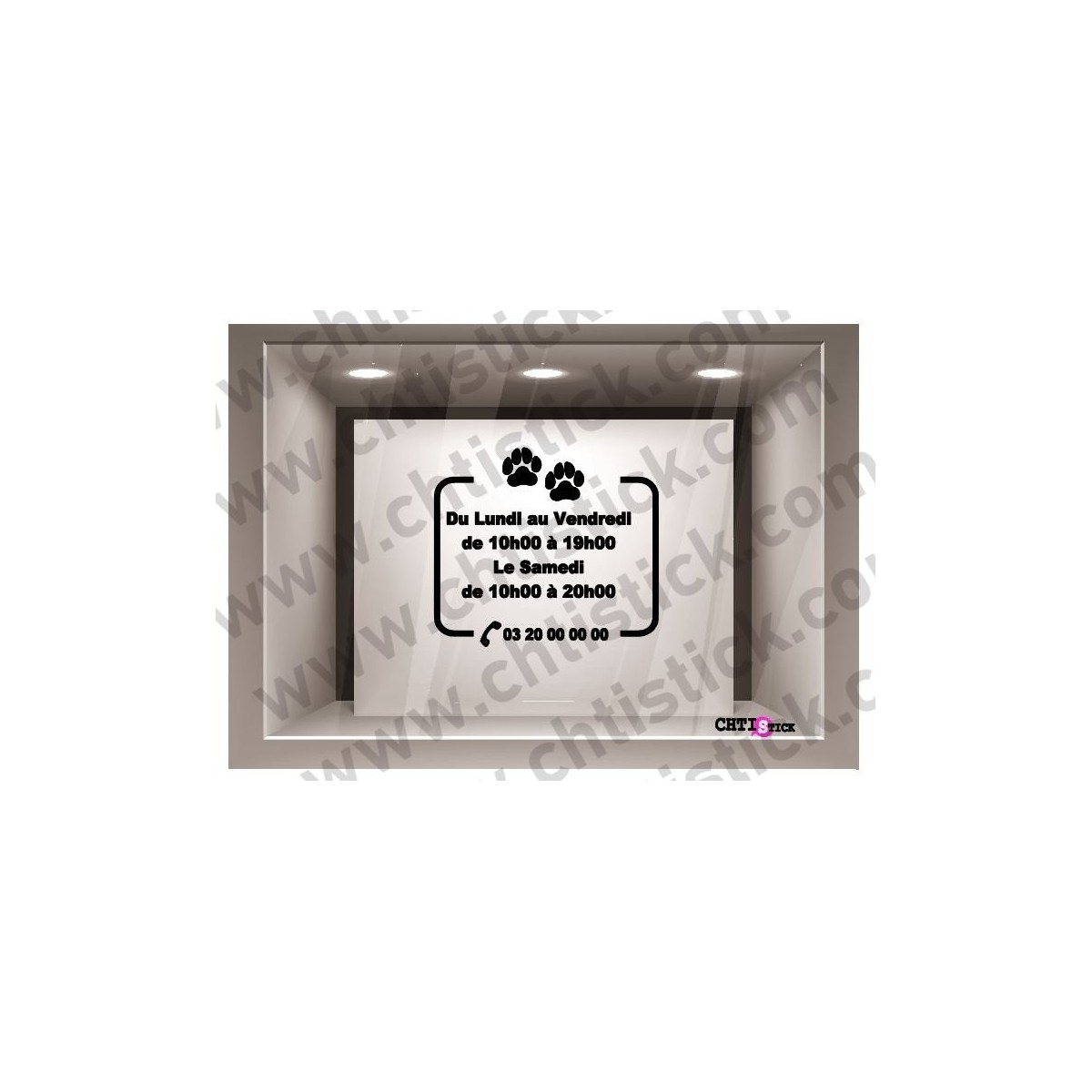 Stickers pour salon de toilettage