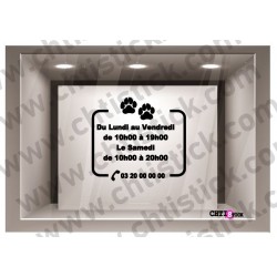 Stickers pour salon de toilettage