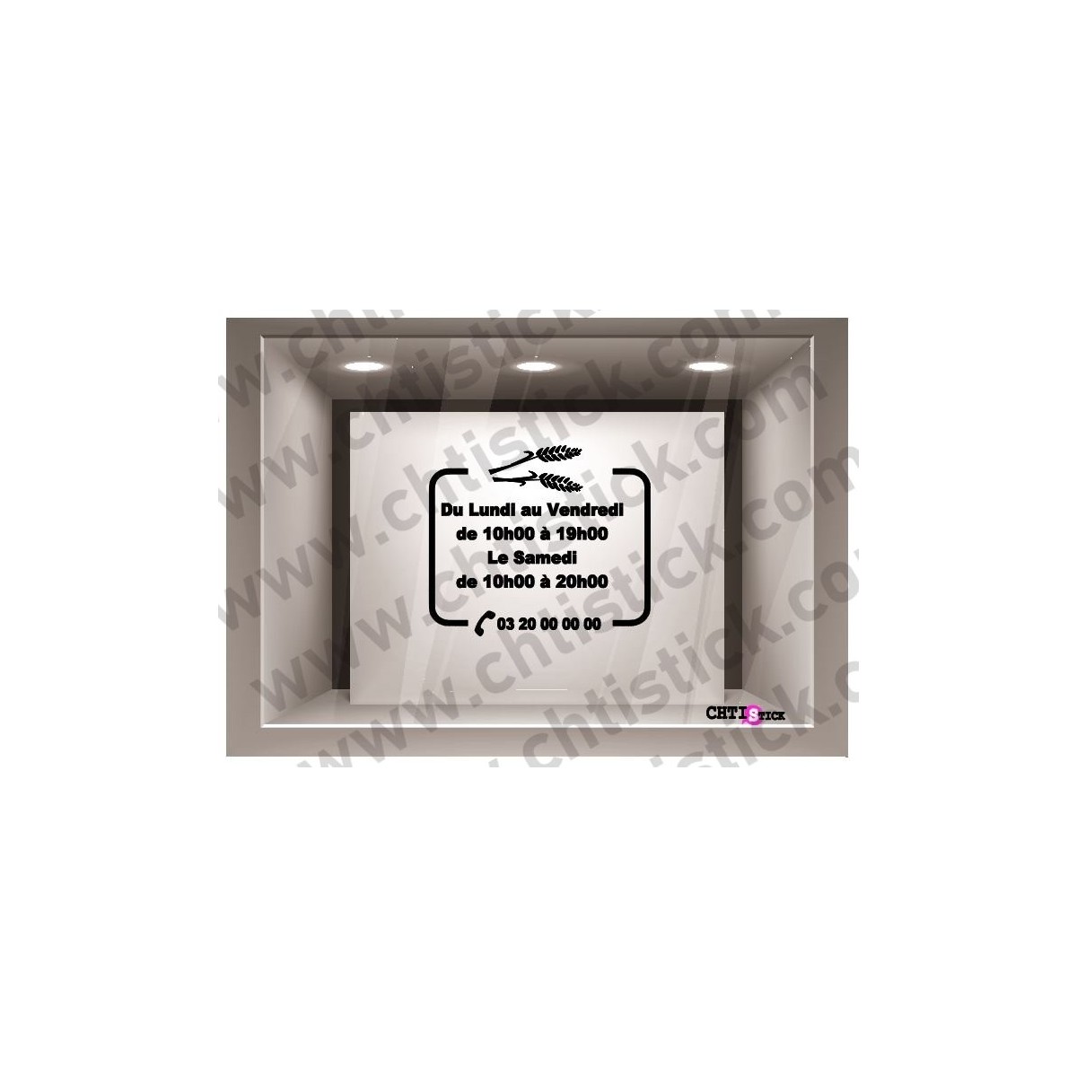 STICKER HORAIRES BOULANGERIE
