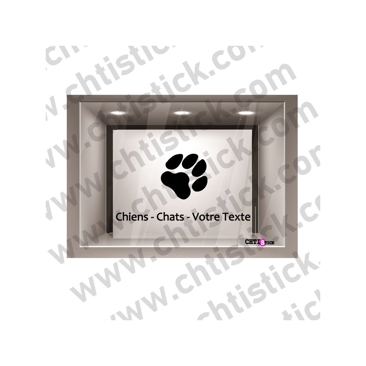 chtistick STICKER SALON TOILETTAGE 07