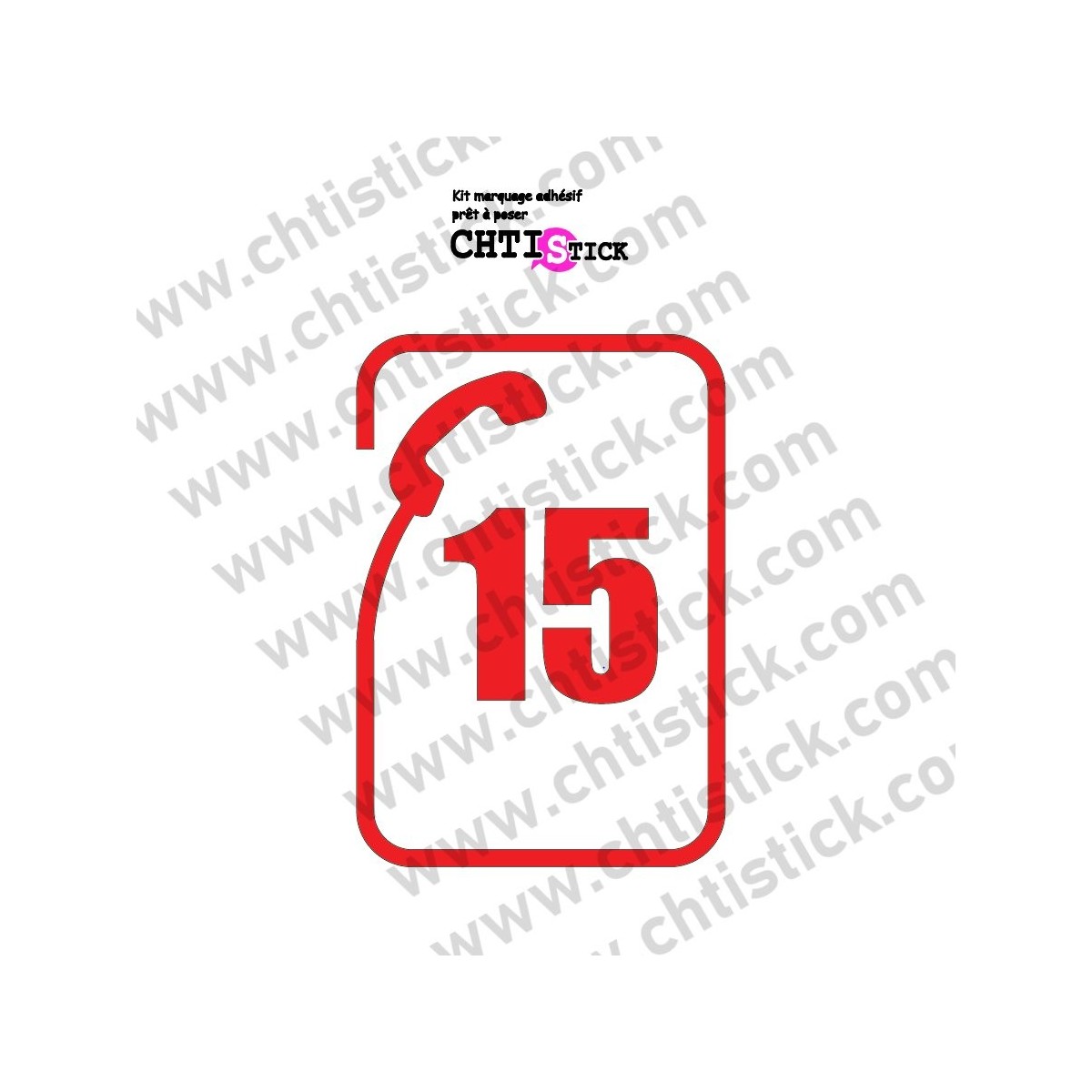 chtistick STICKER 15 AMBULANCE