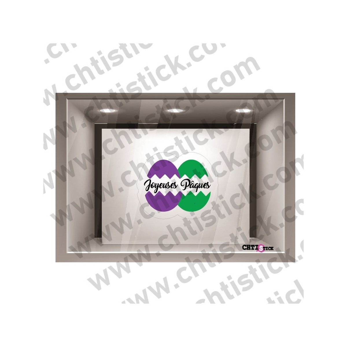 STICKER ELECTROSTATIQUE PAQUES