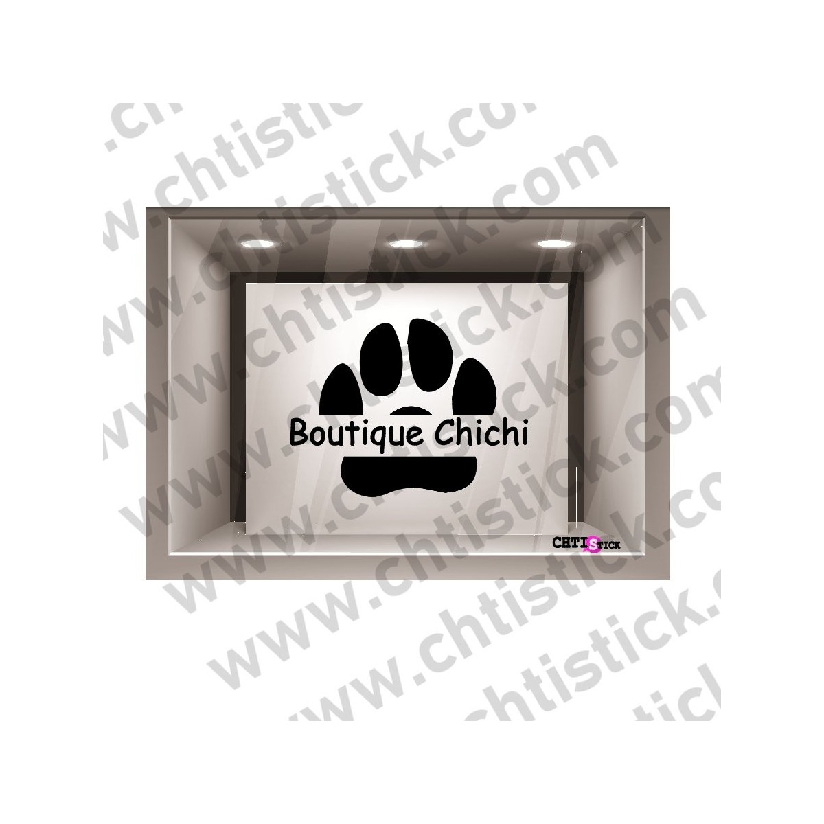 chtistick STICKER SALON TOILETTAGE 08