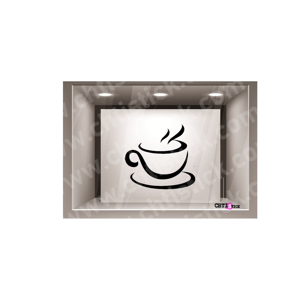 chtistick STICKER VITRINE TASSE