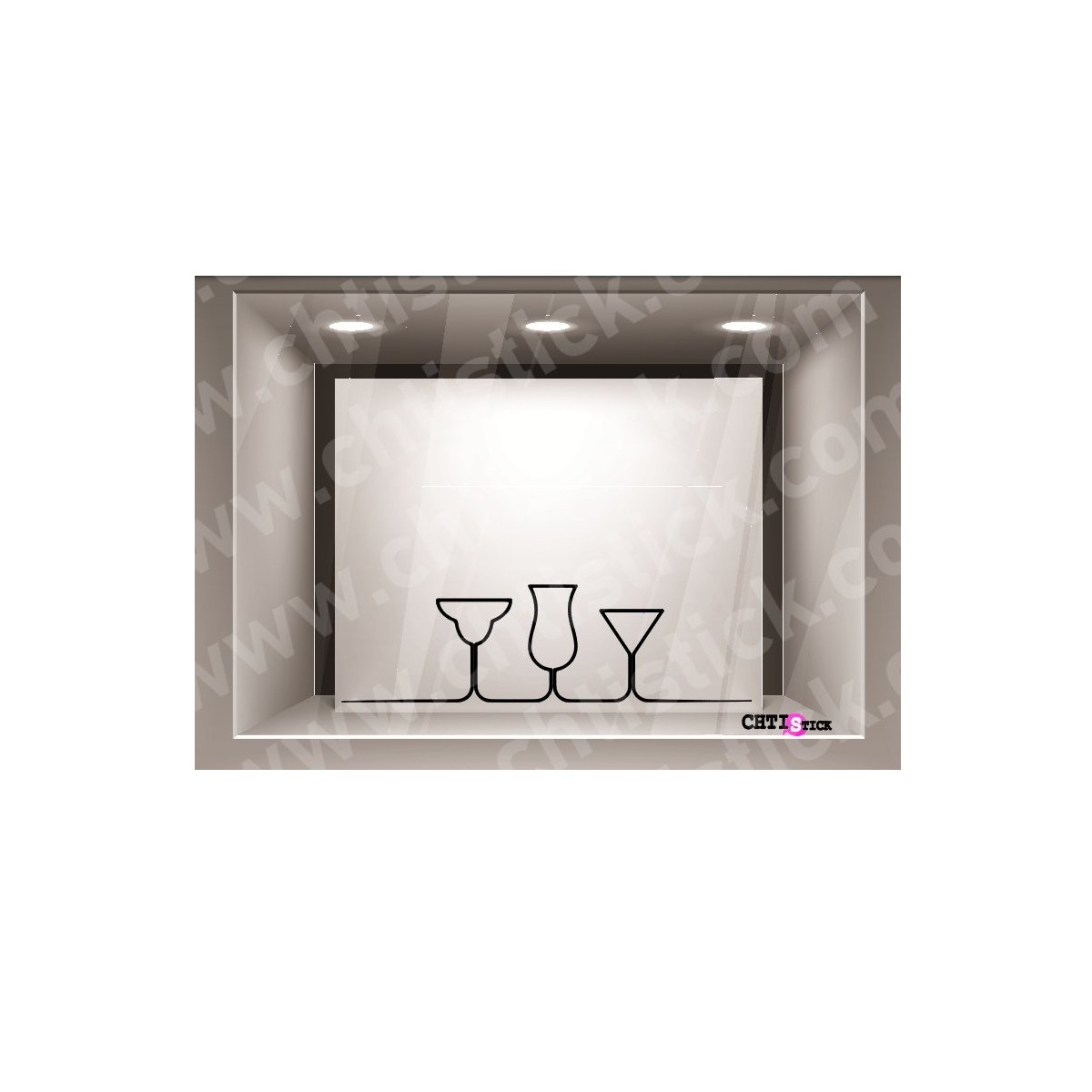 chtistick STICKER VERRES BAR