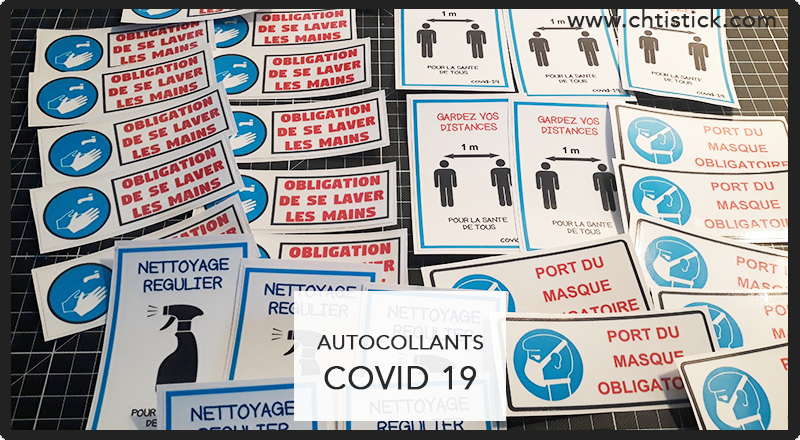 Autocollant COVID